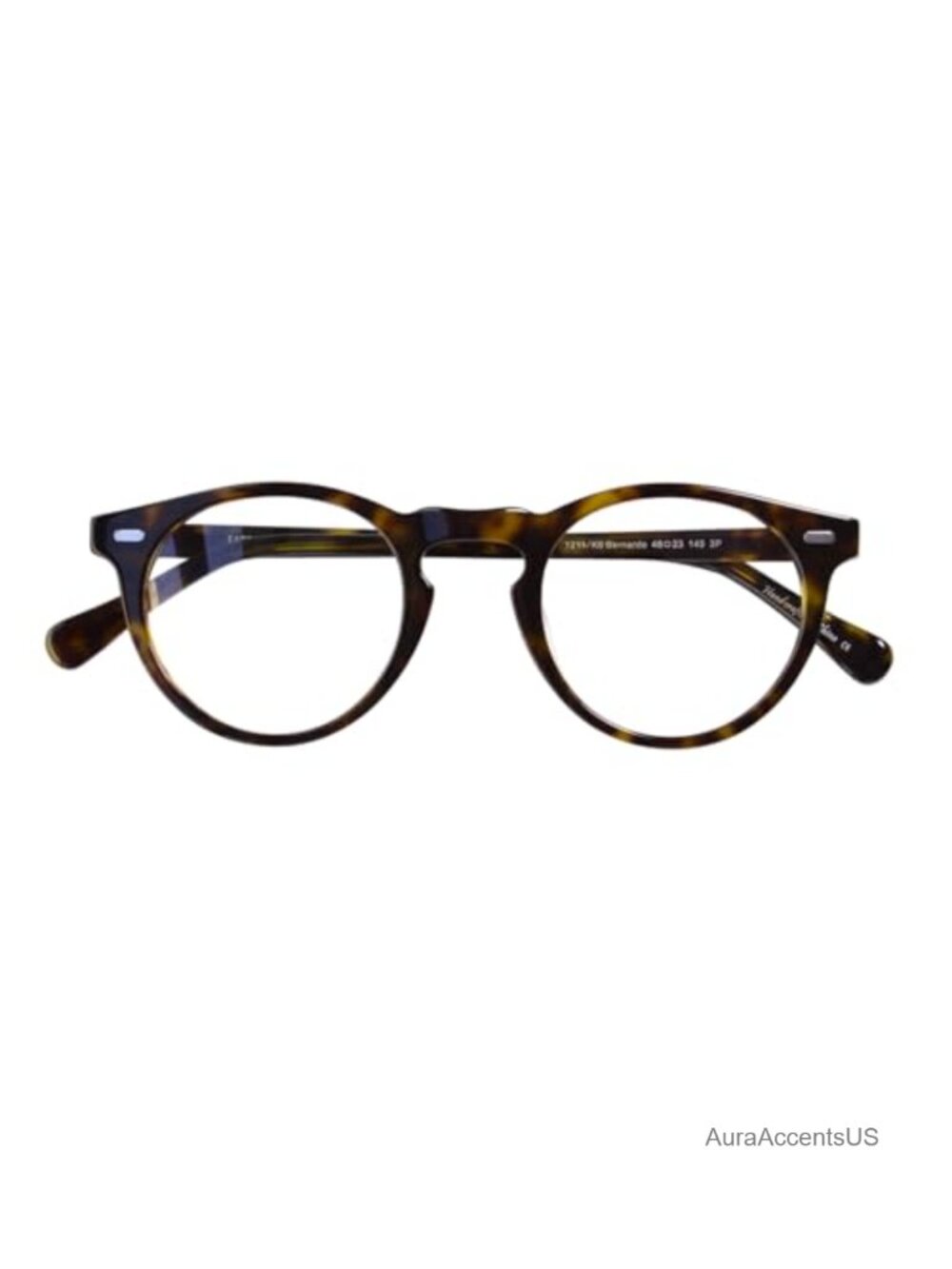 Vintage Round Eyeglasses Handmade Acetate Circle Rim Frames Retro